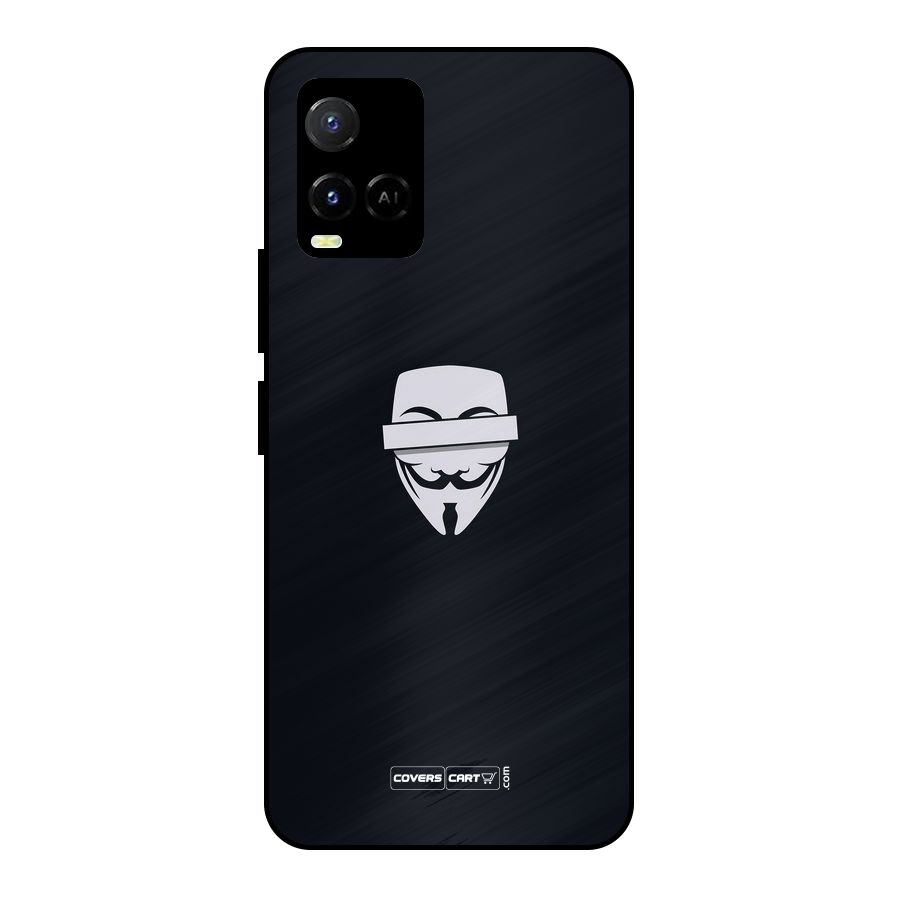 Anonymous Mask Metal Back Case for Vivo Y33s