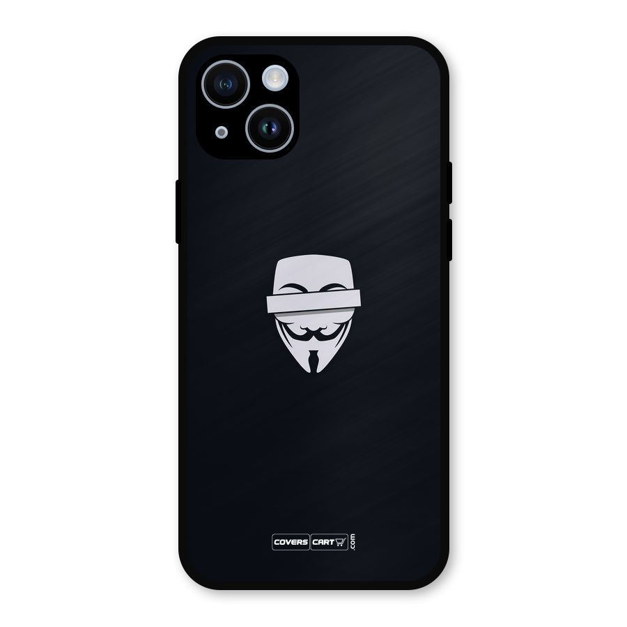 Anonymous Mask Metal Back Case for iPhone 14