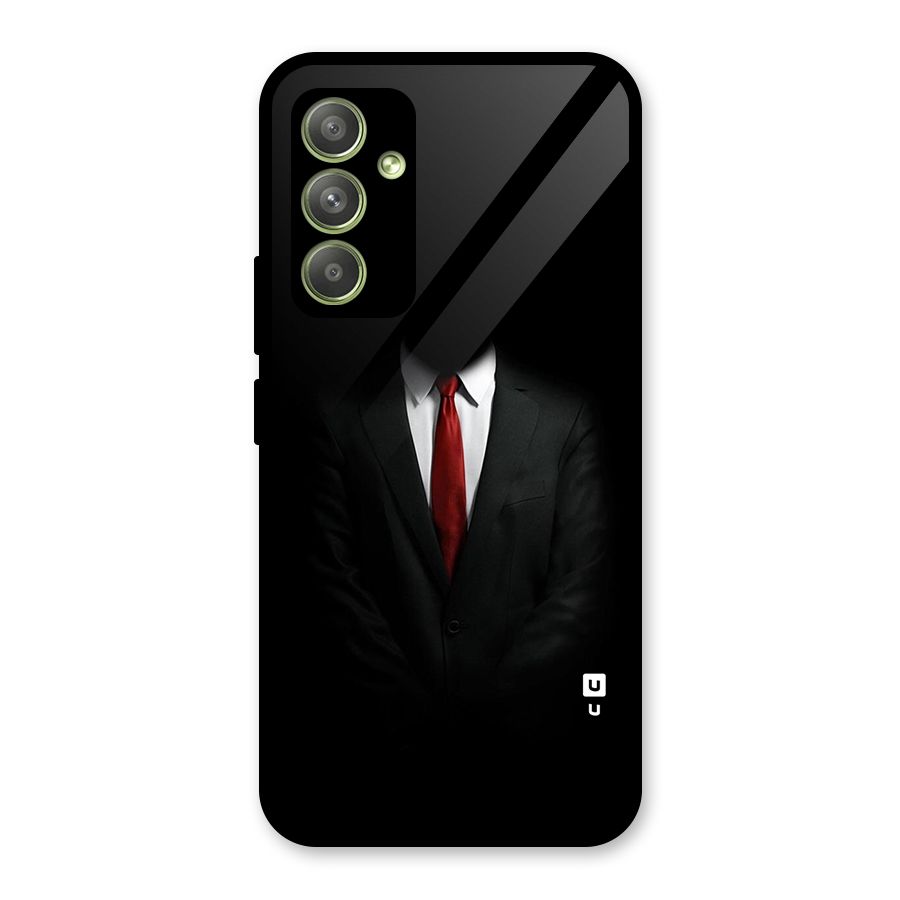 Anonymous Suit Glass Back Case for Galaxy A54