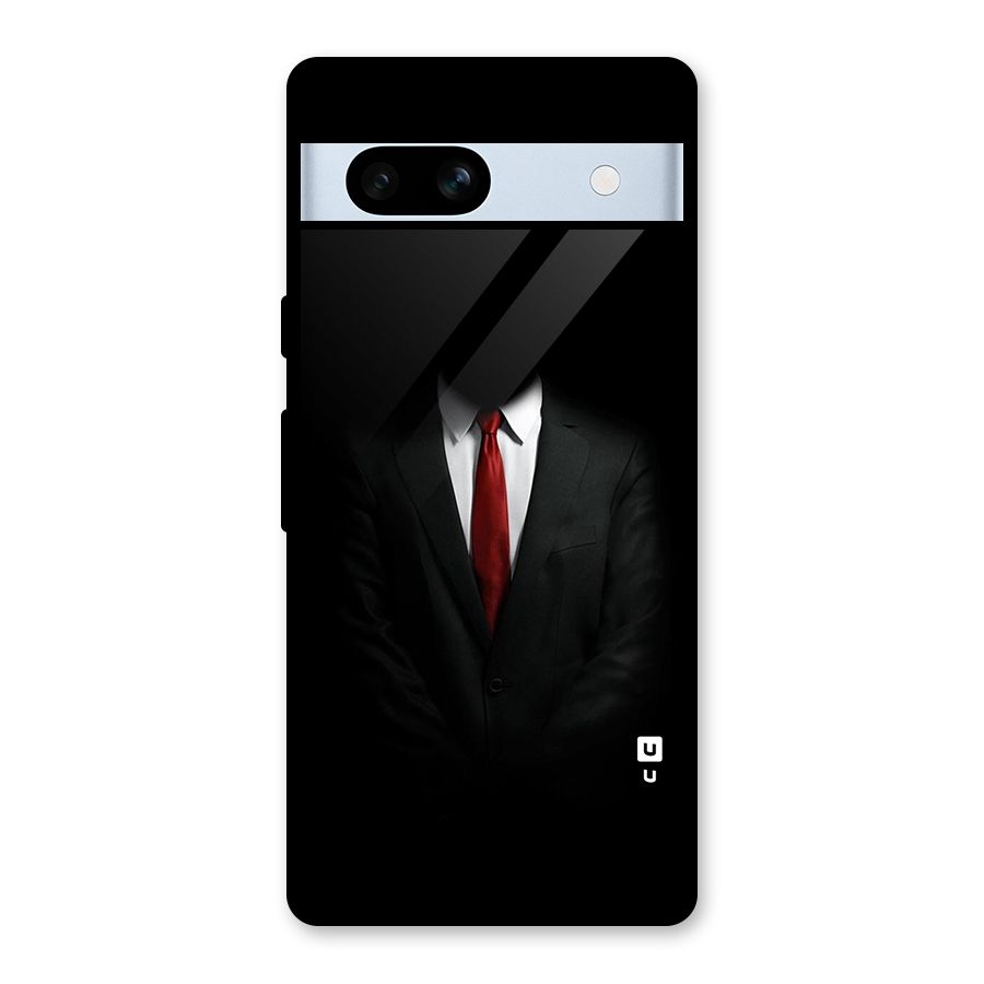 Anonymous Suit Glass Back Case for Google Pixel 7a