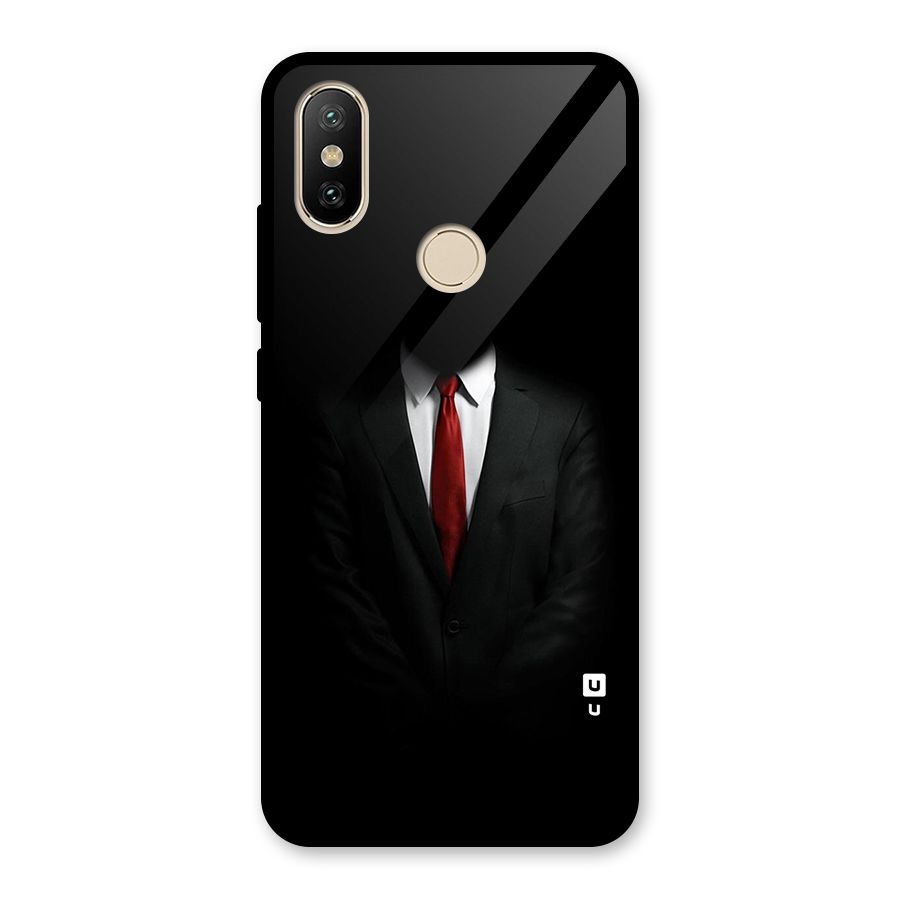 Anonymous Suit Glass Back Case for Redmi A2