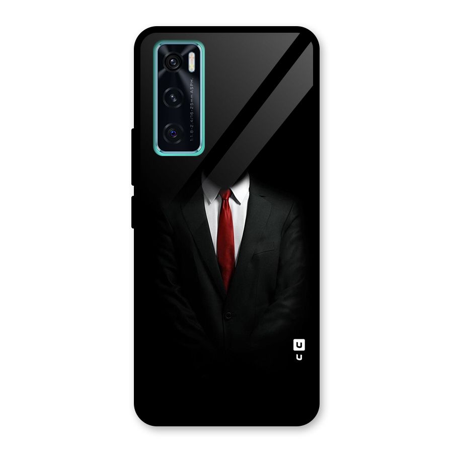Anonymous Suit Glass Back Case for Vivo V20 SE