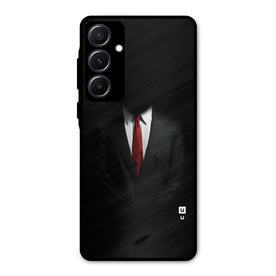 Anonymous Suit Metal Back Case for Galaxy A55