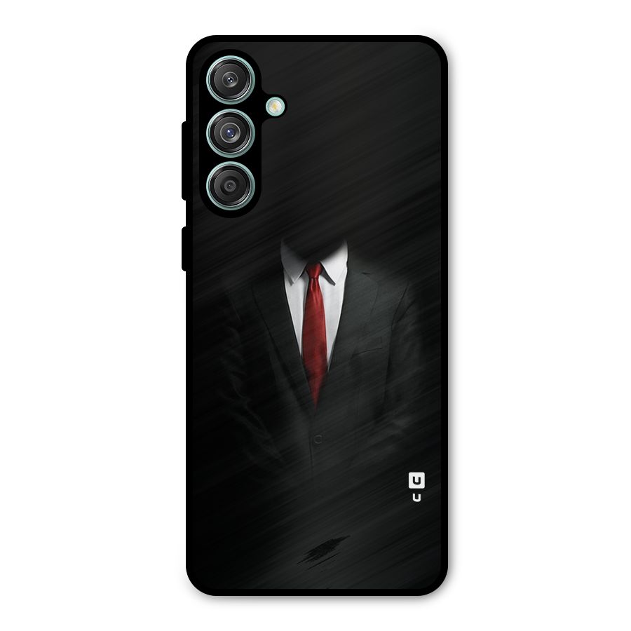 Anonymous Suit Metal Back Case for Galaxy M55 5G