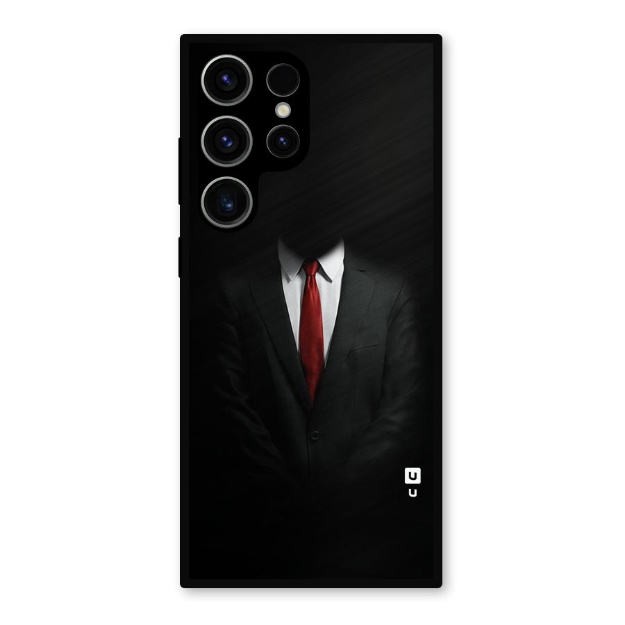 Anonymous Suit Metal Back Case for Galaxy S23 Ultra
