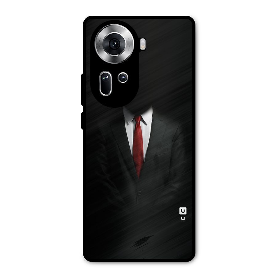Anonymous Suit Metal Back Case for Oppo Reno11 5G