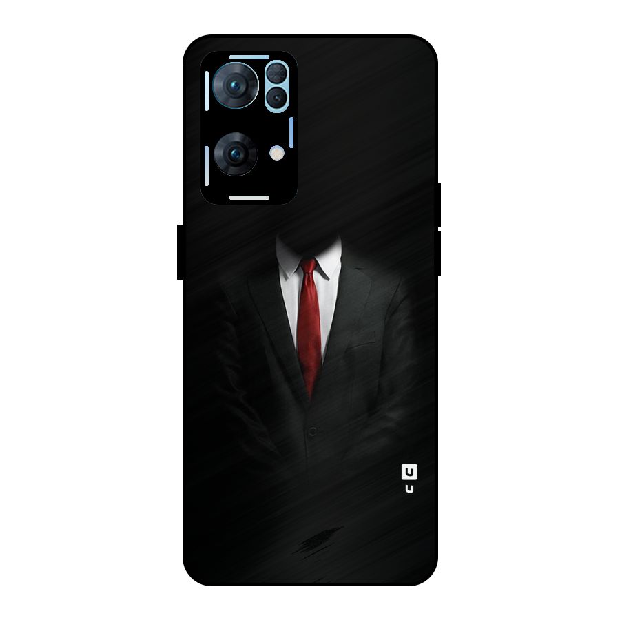 Anonymous Suit Metal Back Case for Oppo Reno7 Pro 5G