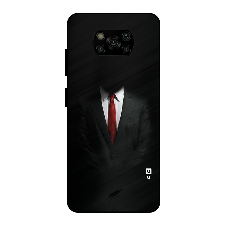 Anonymous Suit Metal Back Case for Poco X3