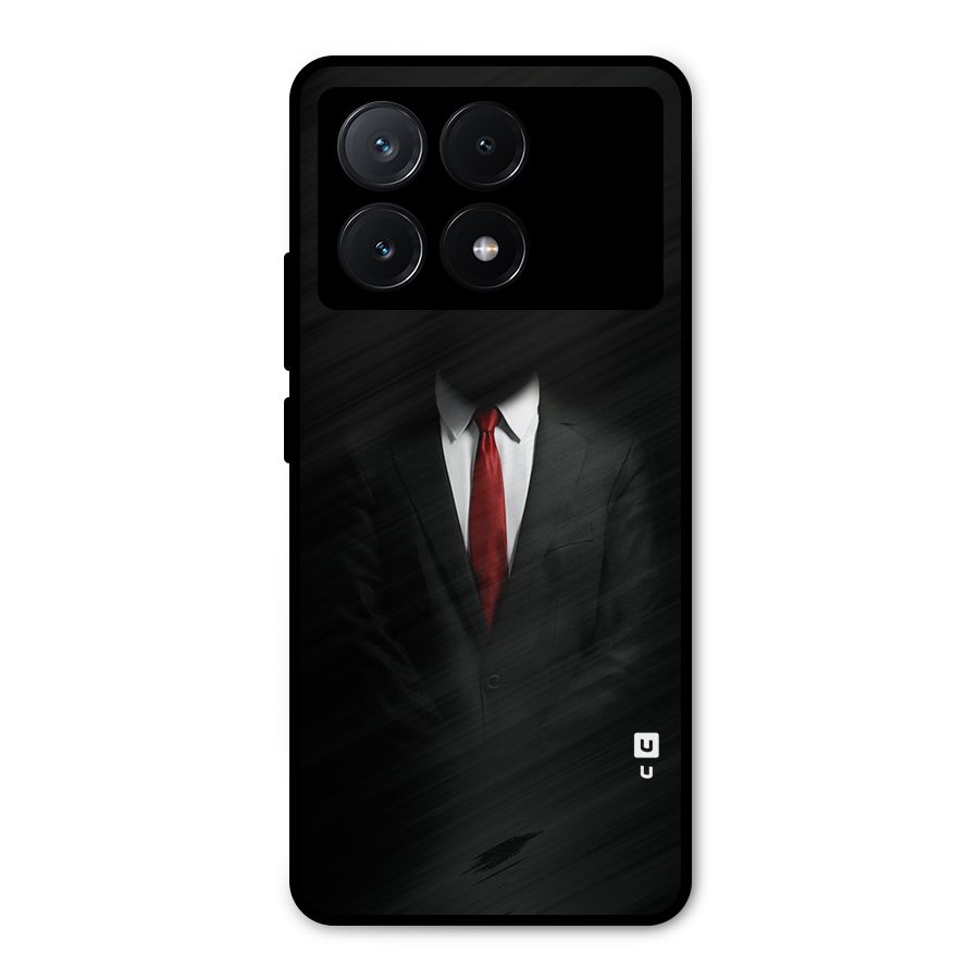 Anonymous Suit Metal Back Case for Poco X6 Pro