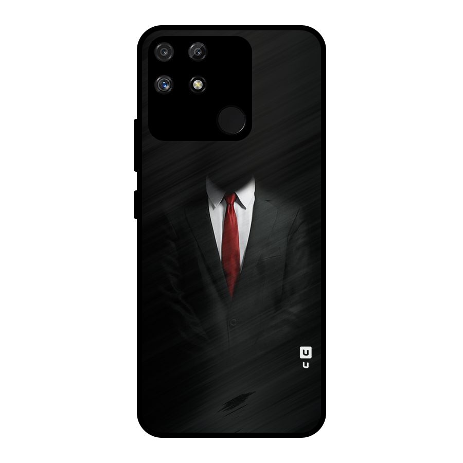Anonymous Suit Metal Back Case for Realme Narzo 50A