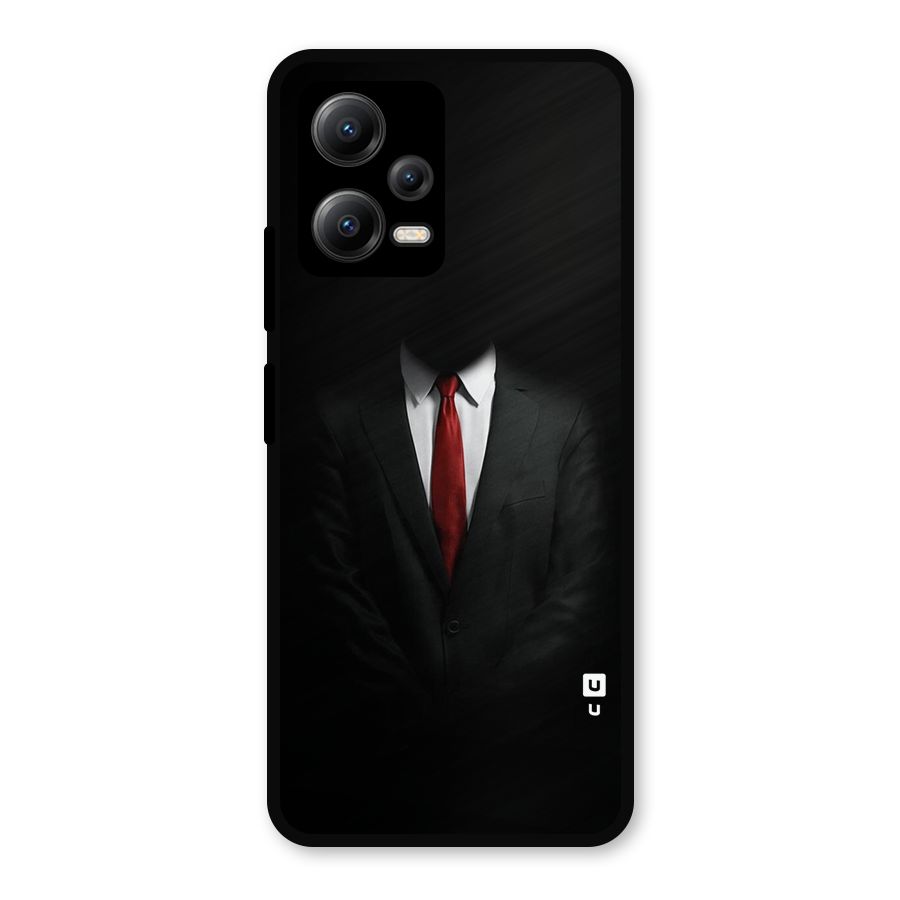 Anonymous Suit Metal Back Case for Redmi Note 12 5G