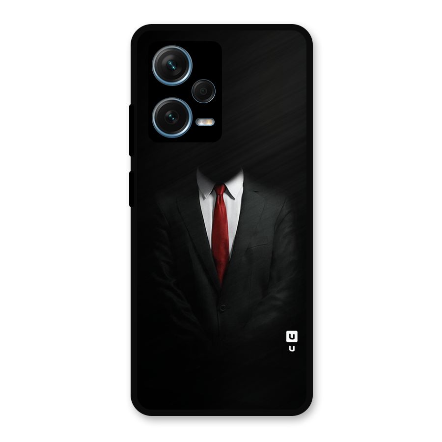 Anonymous Suit Metal Back Case for Redmi Note 12 Pro Plus 5G
