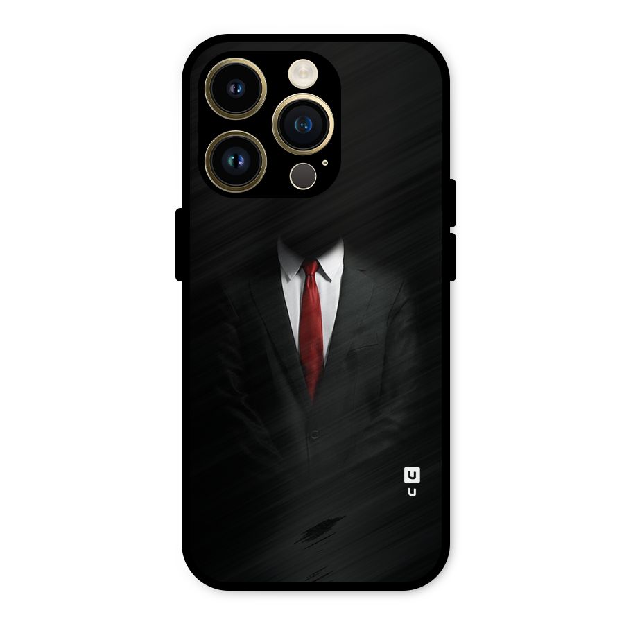 Anonymous Suit Metal Back Case for iPhone 14 Pro