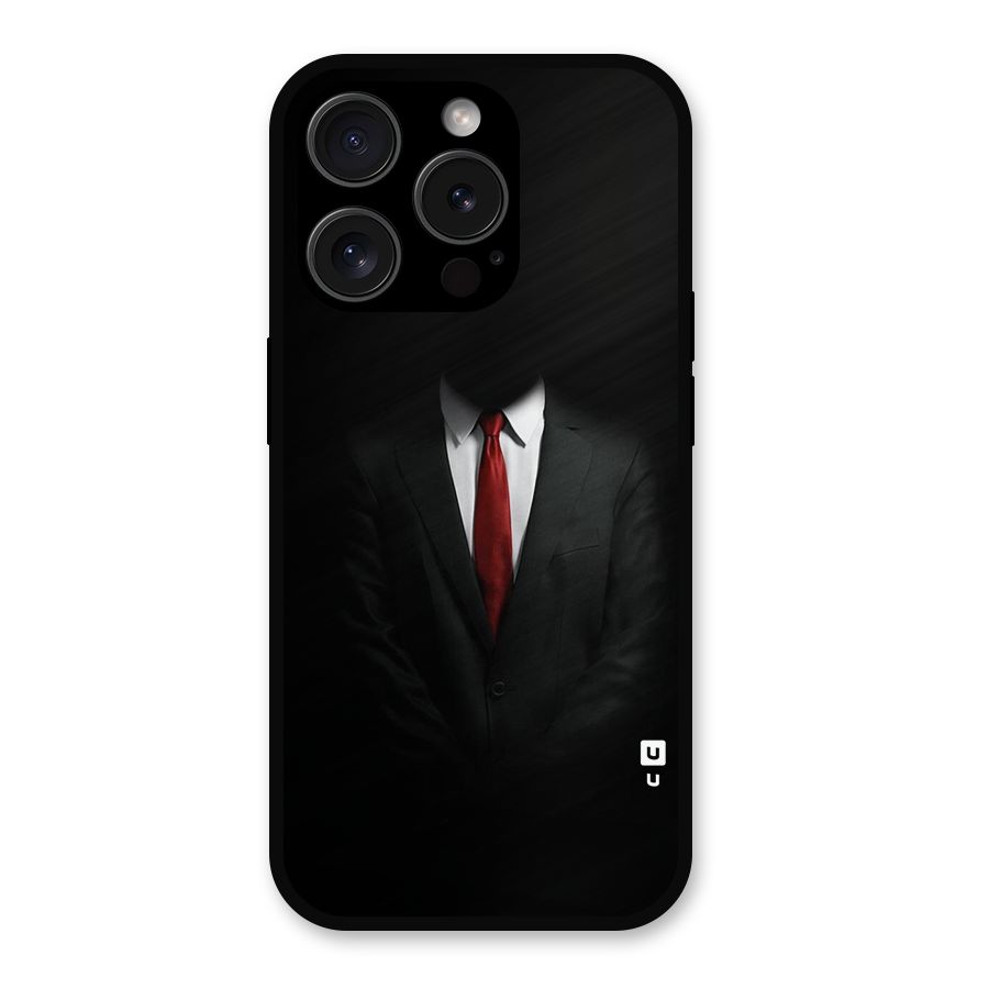 Anonymous Suit Metal Back Case for iPhone 15 Pro