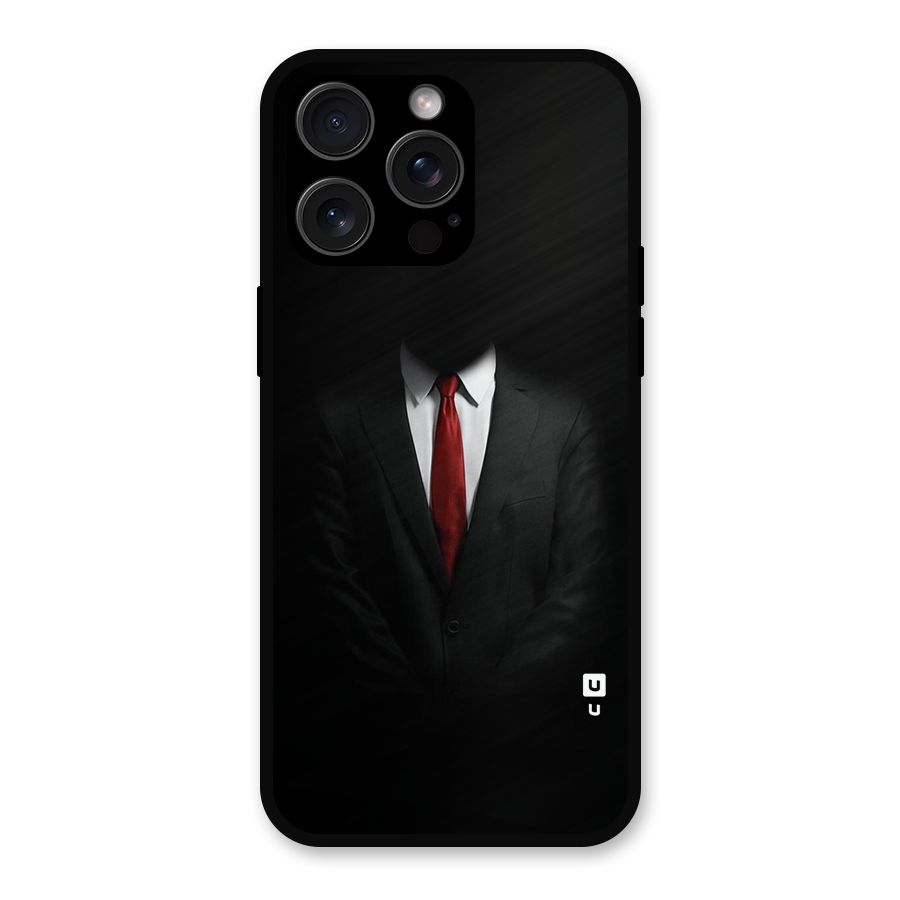 Anonymous Suit Metal Back Case for iPhone 15 Pro Max
