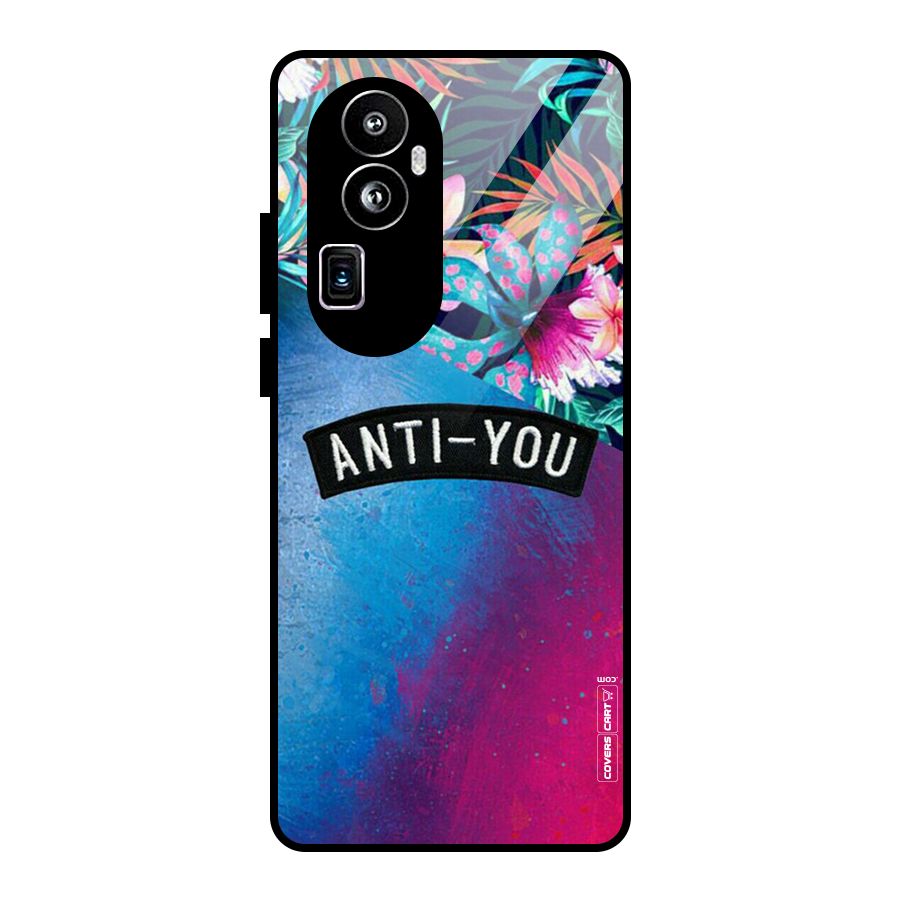 Anti You Glass Back Case for Oppo Reno10 Pro Plus