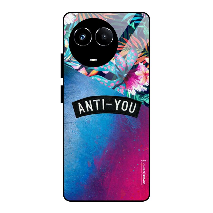 Anti You Glass Back Case for Realme Narzo 60X