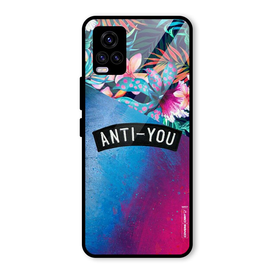 Anti You Glass Back Case for Vivo V20 2021