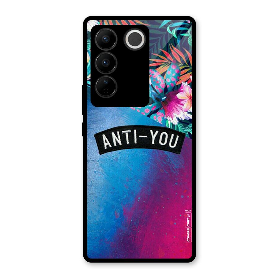 Anti You Glass Back Case for Vivo V27