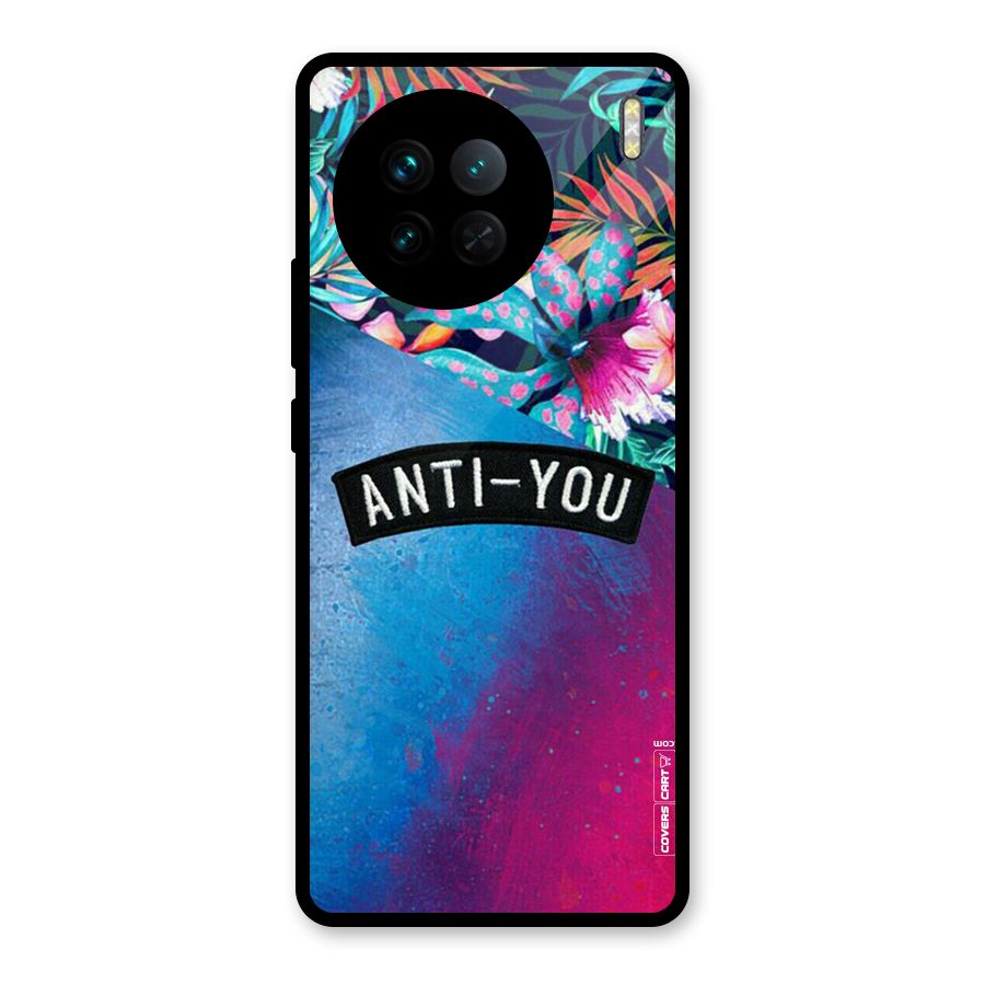 Anti You Glass Back Case for Vivo X90