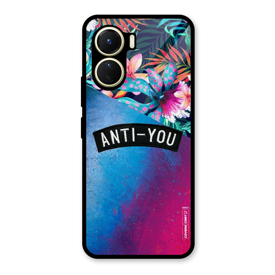 Anti You Glass Back Case for Vivo Y56