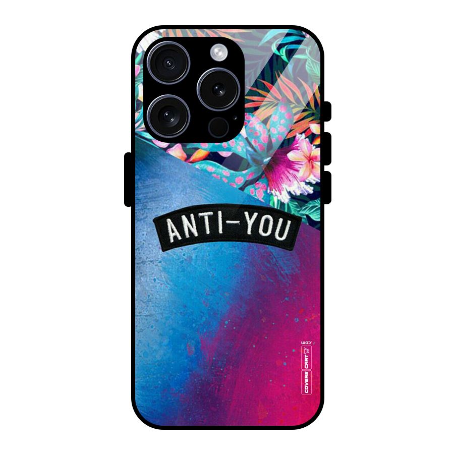 Anti You Glass Back Case for iPhone 15 Pro
