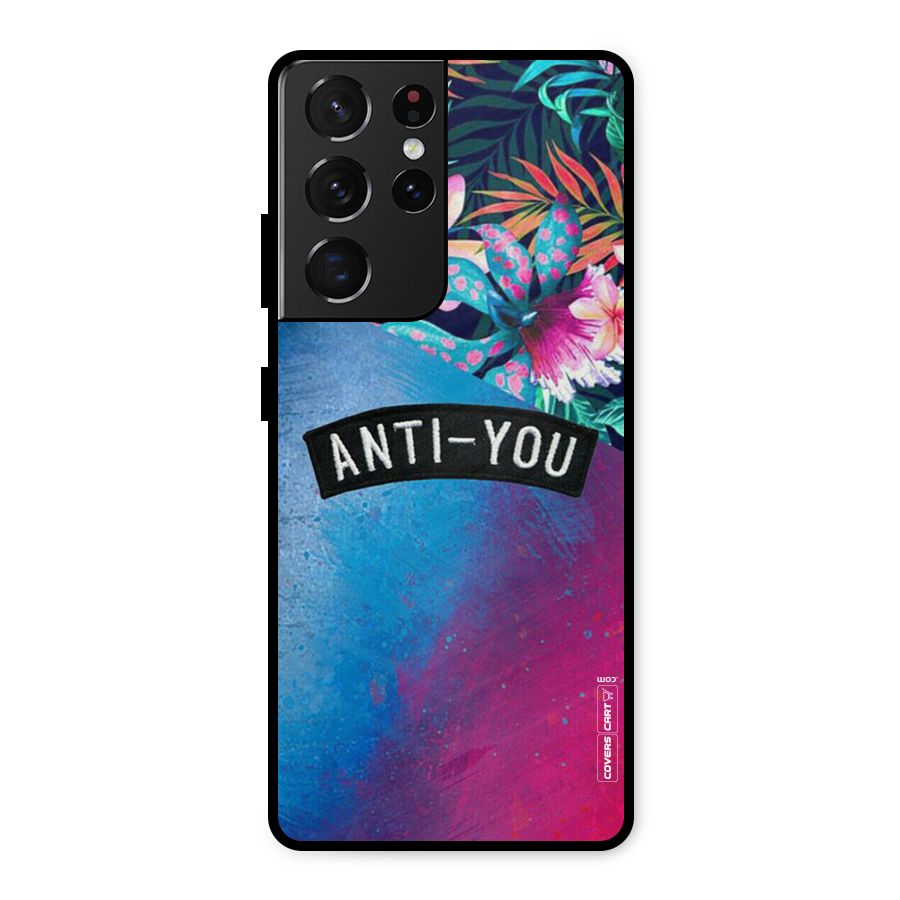 Anti You Metal Back Case for Galaxy S21 Ultra 5G