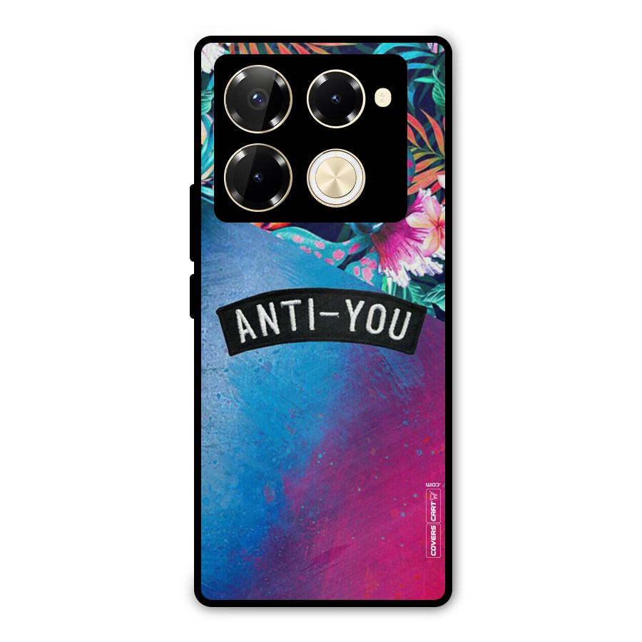 Anti You Metal Back Case for Infinix Note 40 Pro Plus
