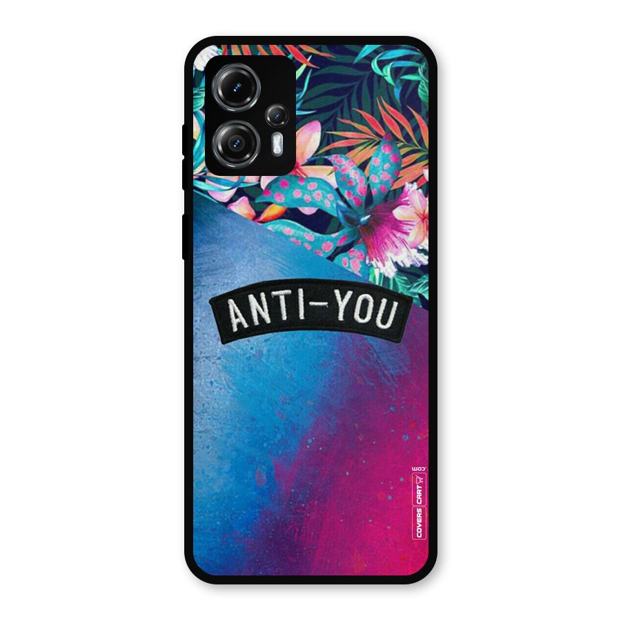 Anti You Metal Back Case for Moto G13