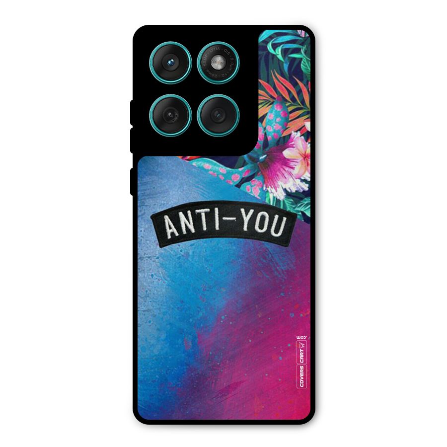 Anti You Metal Back Case for Motorola Edge 60