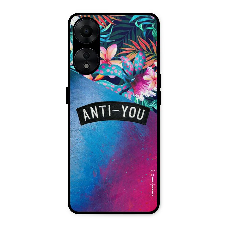Anti You Metal Back Case for Oppo A78 5G