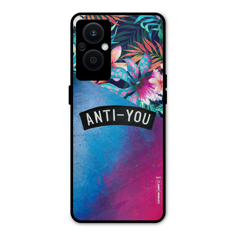 Anti You Metal Back Case for Oppo F21 Pro 5G