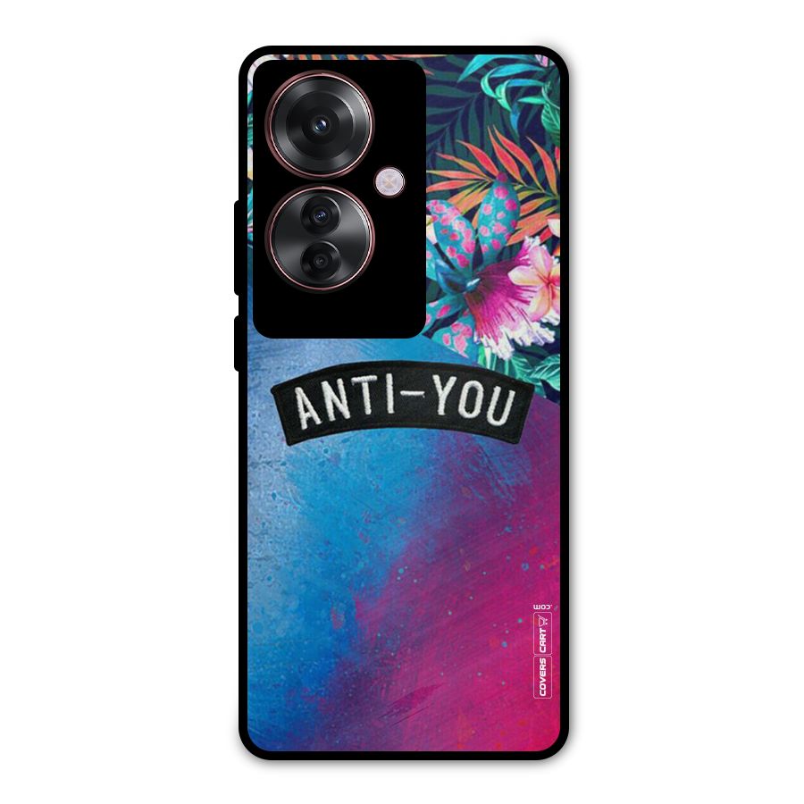 Anti You Metal Back Case for Oppo F25 Pro