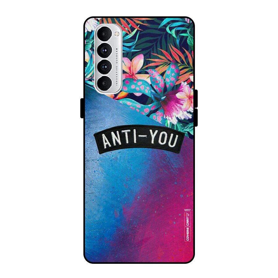 Anti You Metal Back Case for Oppo Reno4 Pro