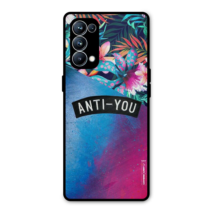 Anti You Metal Back Case for Oppo Reno5 Pro 5G