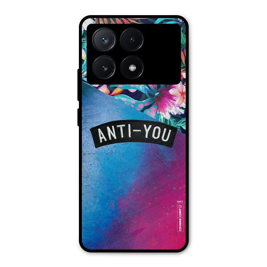 Anti You Metal Back Case for Poco X6 Pro