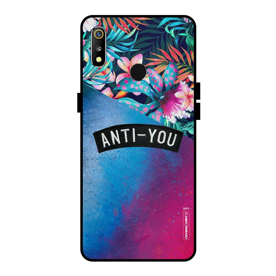 Anti You Metal Back Case for Realme 3i