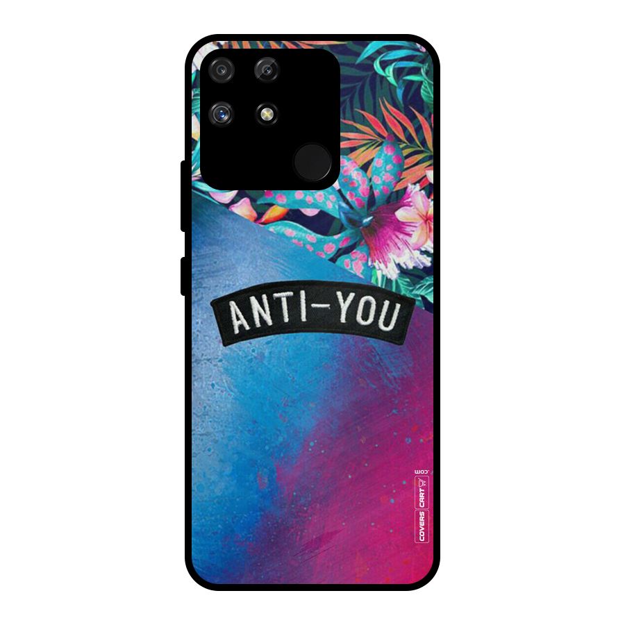 Anti You Metal Back Case for Realme Narzo 50A