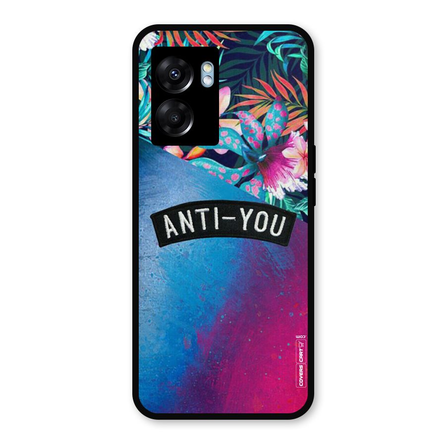 Anti You Metal Back Case for Realme Narzo 50 5G