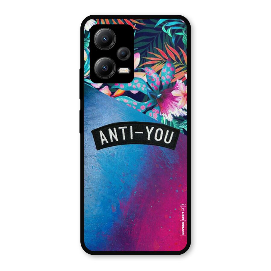 Anti You Metal Back Case for Redmi Note 12 5G
