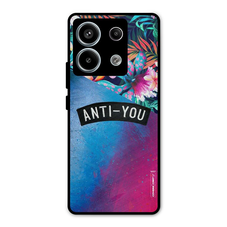 Anti You Metal Back Case for Redmi Note 13 Pro 5G