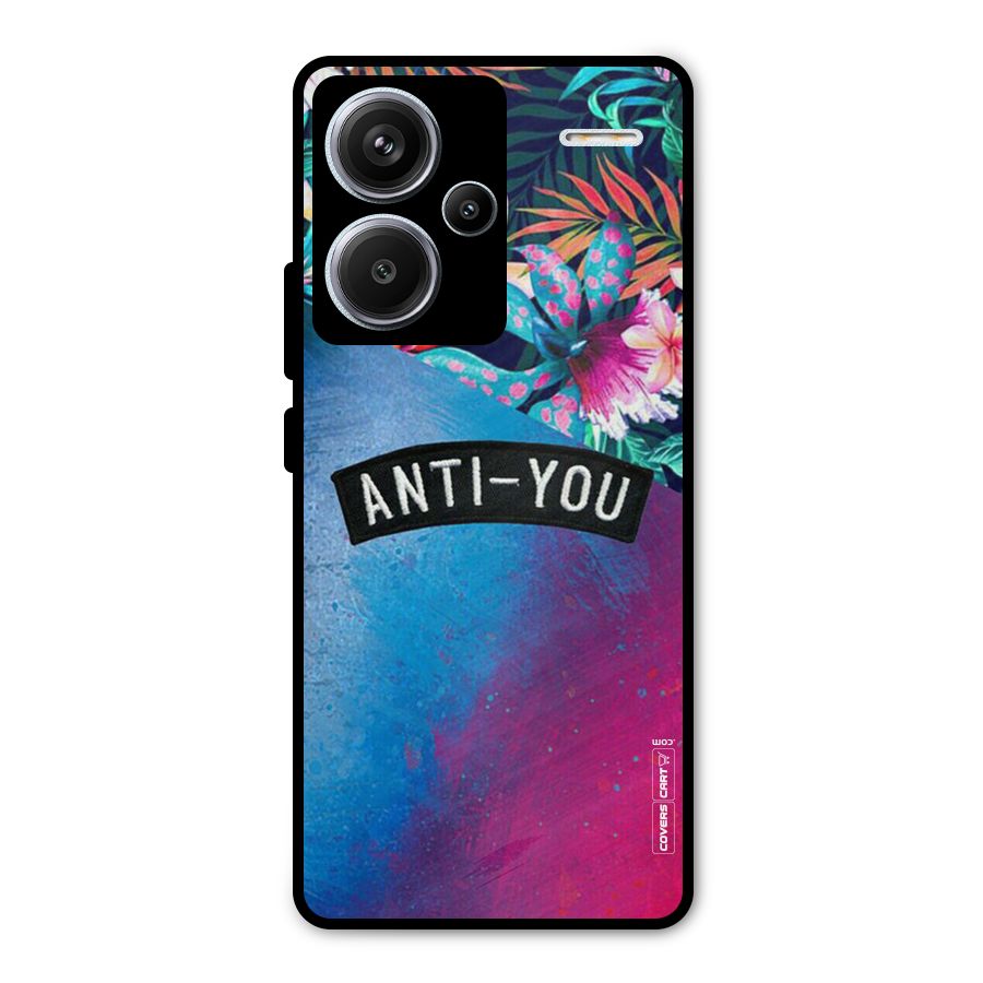 Anti You Metal Back Case for Redmi Note 13 Pro Plus
