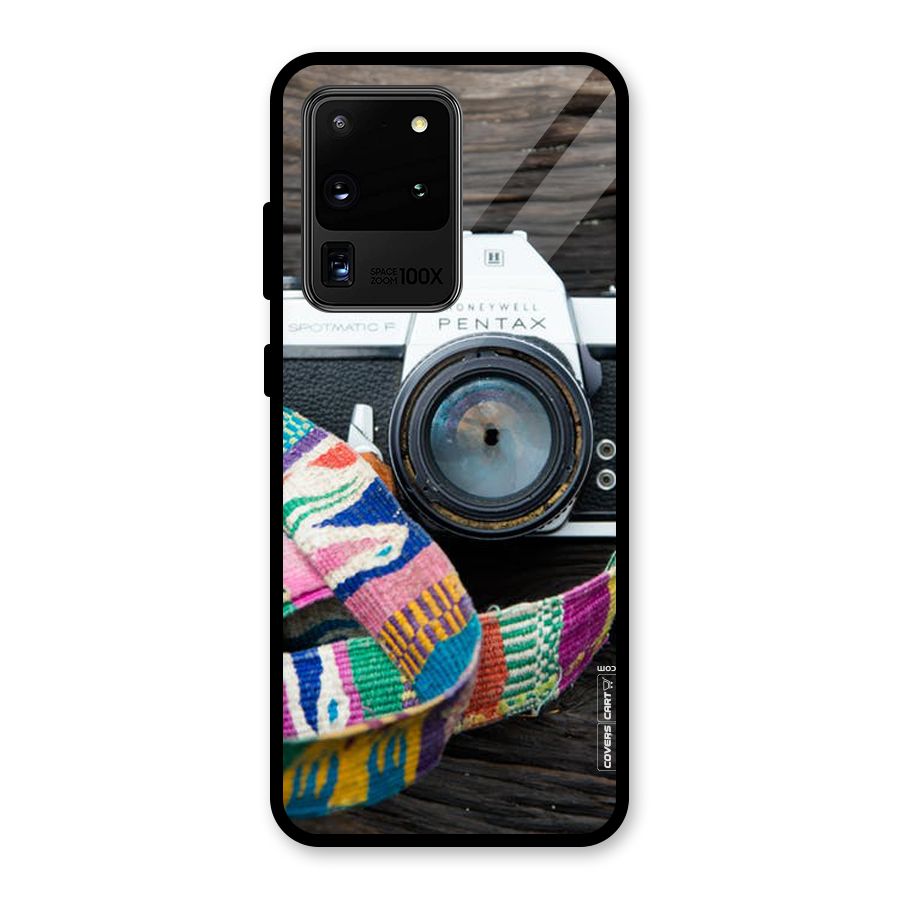 Antique Camera Glass Back Case for Galaxy S20 Ultra