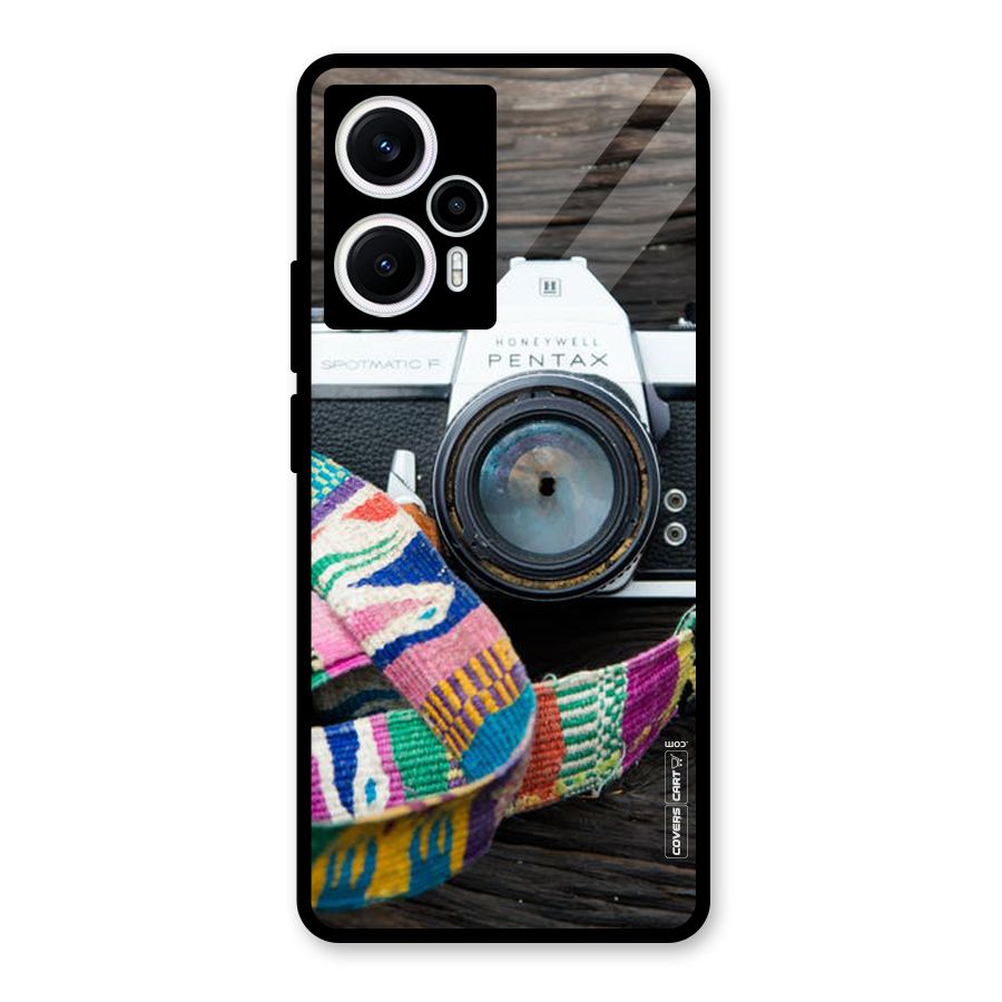 Antique Camera Glass Back Case for Poco F5