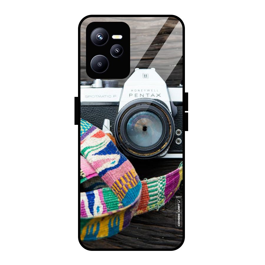 Antique Camera Glass Back Case for Realme C35