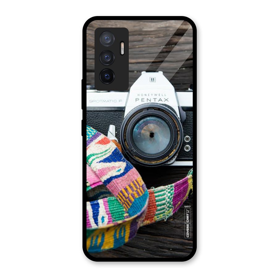 Antique Camera Glass Back Case for Vivo V23e