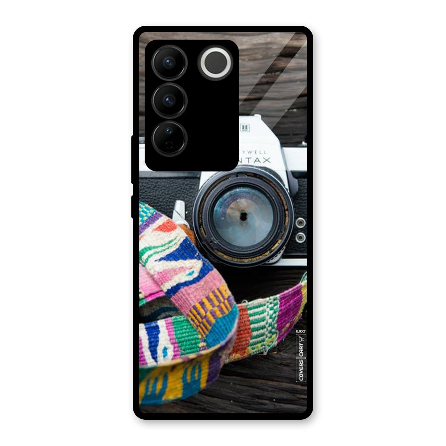 Antique Camera Glass Back Case for Vivo V27