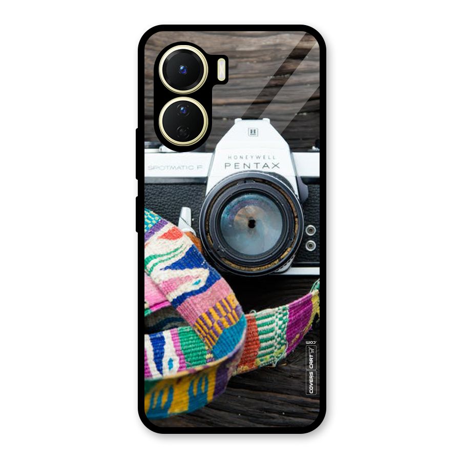 Antique Camera Glass Back Case for Vivo Y16