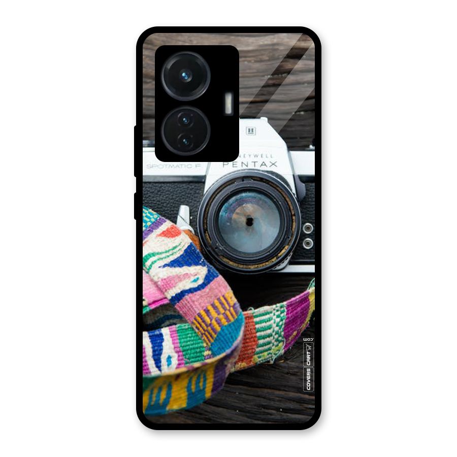 Antique Camera Glass Back Case for iQOO Z6 44W