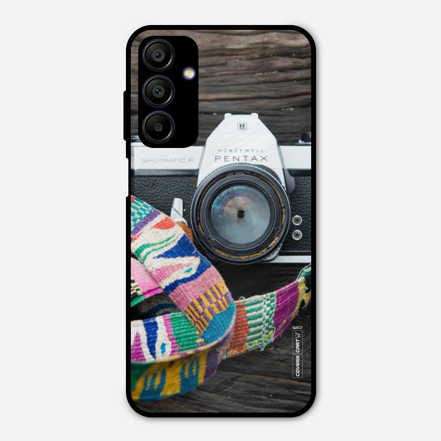 Antique Camera Metal Back Case for Galaxy A15 5G